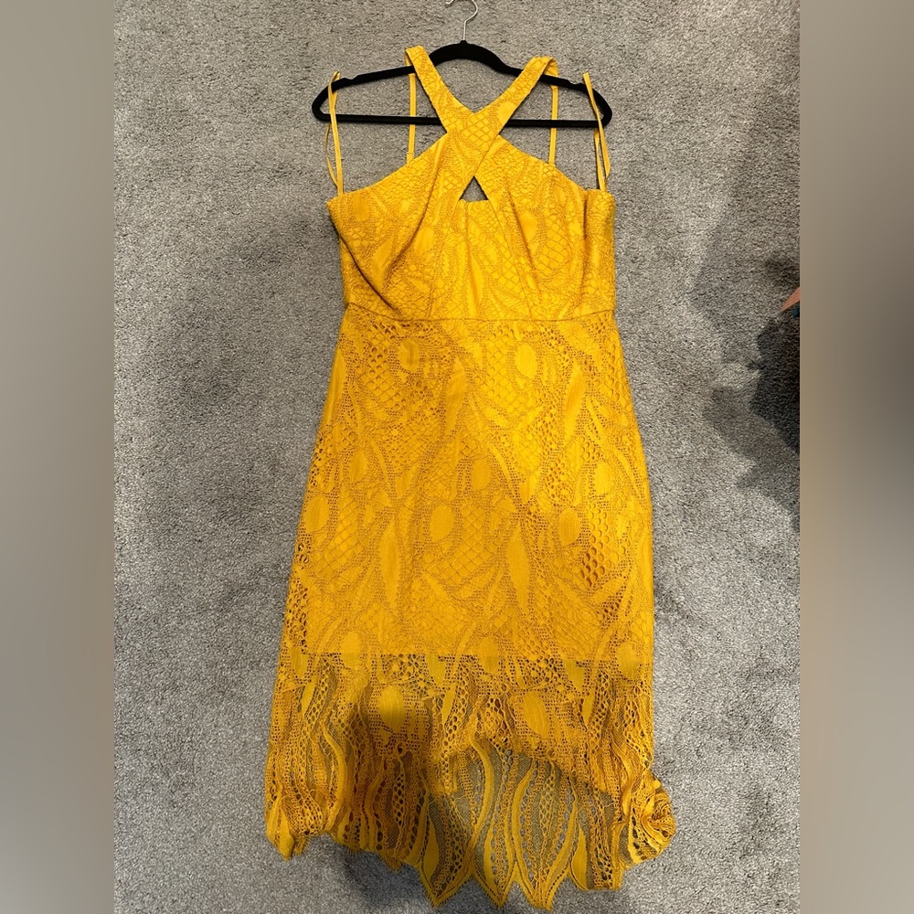 BCBG YELLOW DRESS
